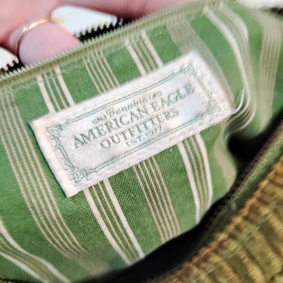 Vintage Y2K American Eagle Whimsygoth Boho Corduroy Mini Shoulder Bag - Picture 6 of 9